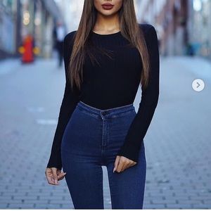 NWOT Topshop PETITE Indigo Hold Power Joni Jeans